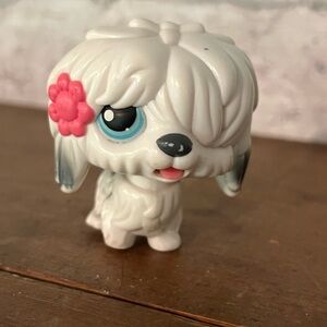 Littlest Pet Shop LPS Magic Motion Sheepdog White Gray Puppy Dog
